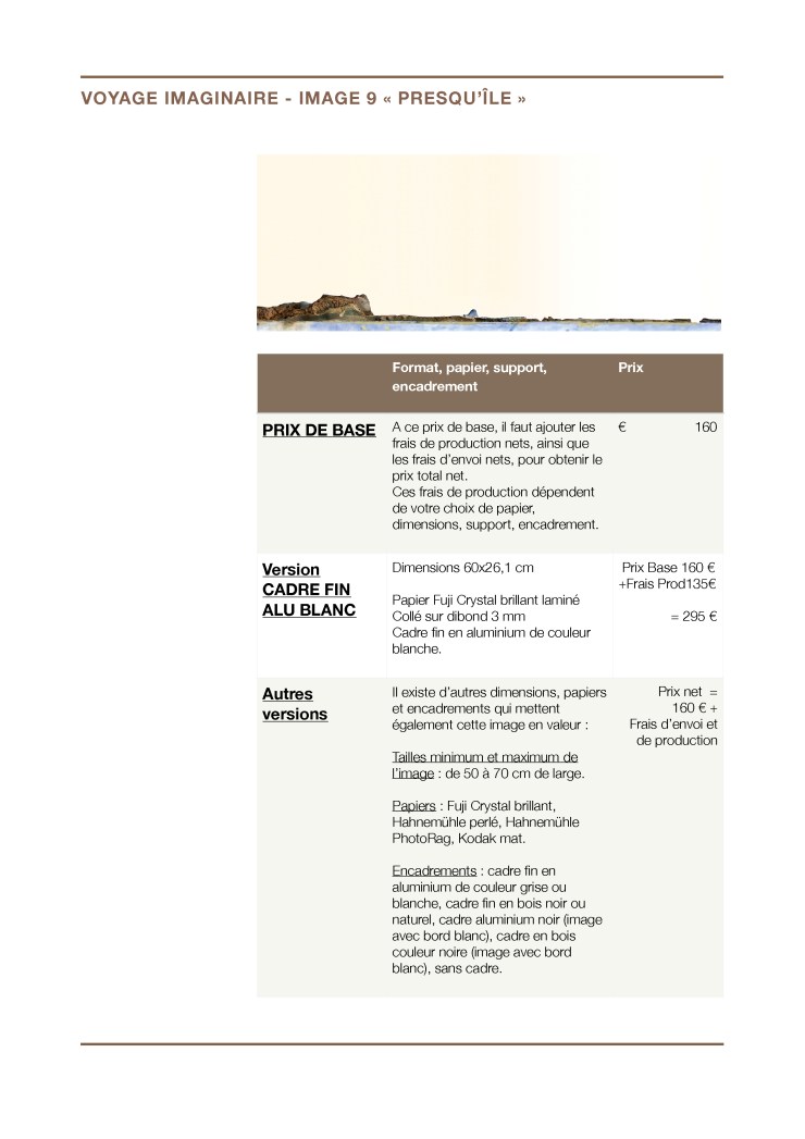 Prix - Voyage imaginaire - Image 09 "Presqu'île"