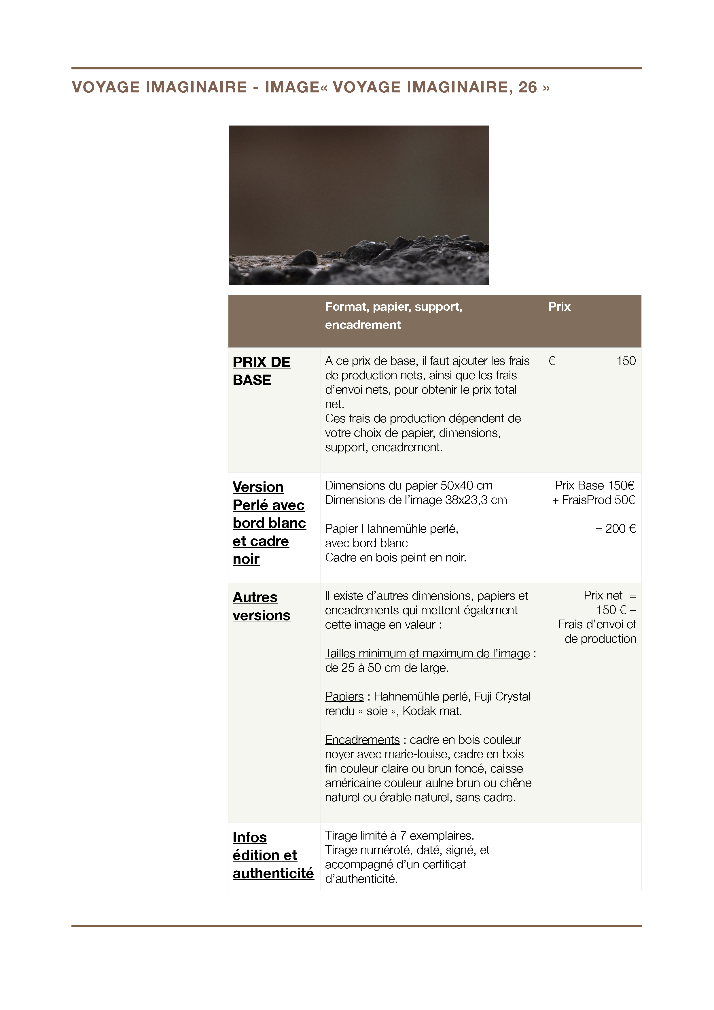 Prix - Voyage imaginaire - Image 26 "Voyage imaginaire 26"