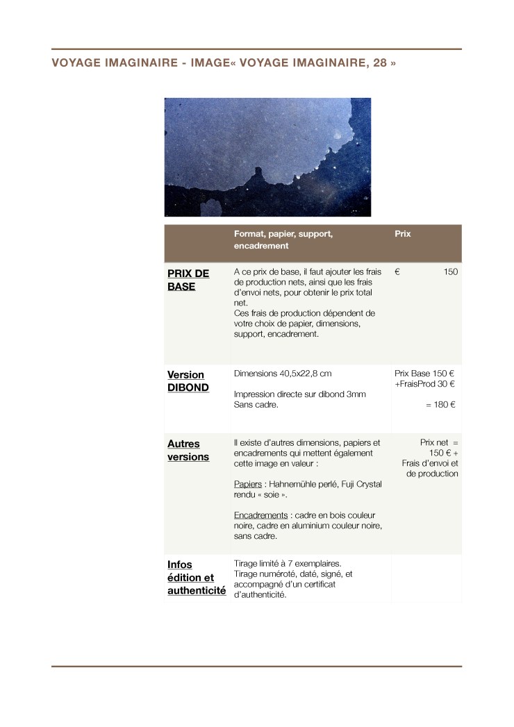 Prix - Voyage imaginaire - Image 28 "Voyage imaginaire 28"