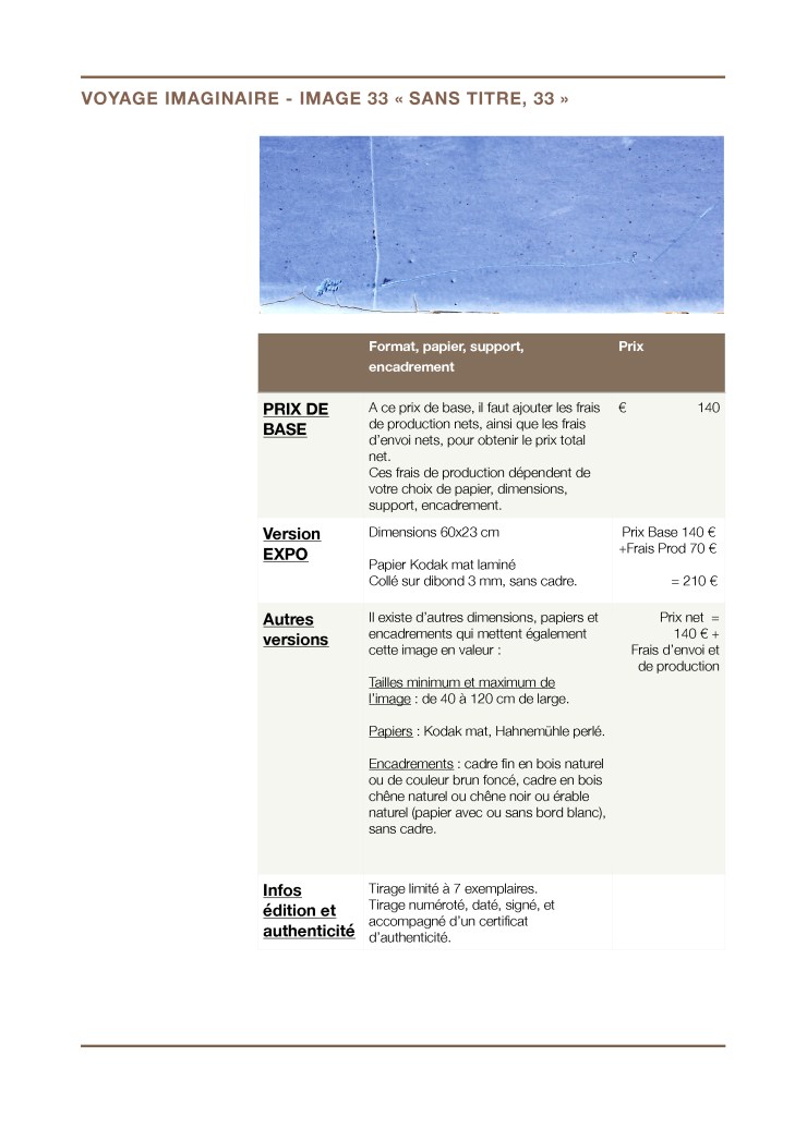 Prix - Voyage imaginaire - Image 33 "Sans titre, 33" (Montagne e